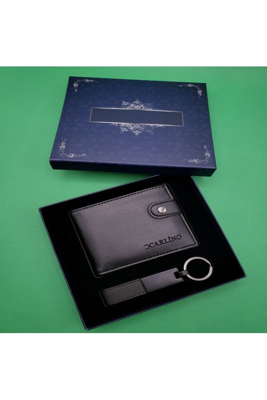 Black Leather Keychain Wallet Black Leather Keychain Wallet