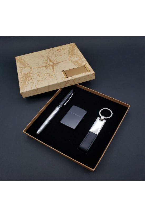 Kalem çakmak Anahtarlık Silver Set Kalem çakmak Anahtarlık Silver Set