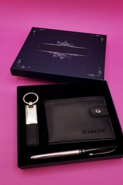 Silver Kalem Cüzdan Ve Anahtarlık Set