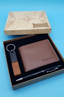 Porte-clés stylo et porte-clés en cuir Taba Wallet