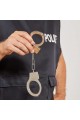Spielzeug-Polizei-Handschellen mit Schlüssel aus Metall Spielzeug-Polizei-Handschellen mit Schlüssel aus Metall