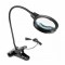Nikula-12 Led Clips Illuminated Magnifier, Illuminated Desk Lamp Study Lamp