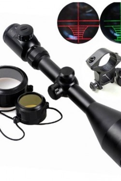 3-9x56eg Yüksek Kaliteli çıft ışık Kırmızı,yeşil Kaynaklı Avcılık Süfer Tüfek Dürbün(b)
