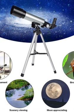 Nikula 50x360 Mini Teleskop Kara Uzay Teleskobu Aliminyum Gövde Tripodlu