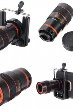8x18 Zoom Teleskop Telefon Kamera Lensi Mini El Dürbünü
