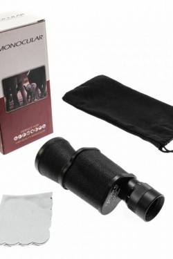 Baigish 10x40 Metal Deri Kaplamalı Rus Modeli Monoküler Dürbün