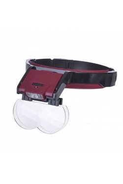 Nikula- 4 Lenses with Lens Attachment, Led Lamp Hat Type Magnifier