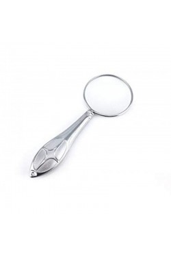 Lente de vidro Nikula-prateada de 45 mm, lupa de metal com design elegante-mg18155-8
