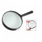 Nikula-plastic Black Round Handle 100mm Dia Magnifier 5x Magnifier