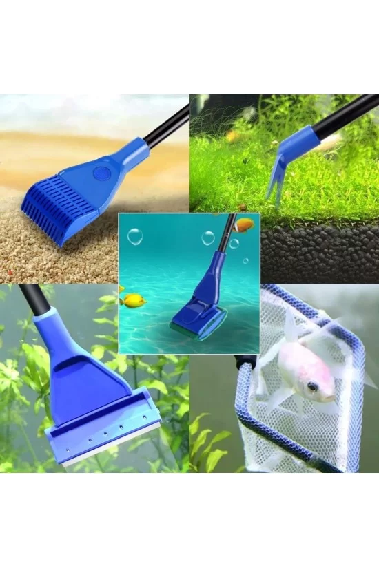 Ensemble de nettoyage et d'entretien d'aquarium de poissons de 5 pièces Ensemble de nettoyage et d'entretien d'aquarium de poissons de 5 pièces